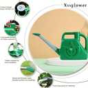 XXXFLOWER 1.5 Gallon Green Watering Can Outdoor Garden Flower Plant, Lightweight 6 L Water Cans with Detachable Nozzle Watering Pot for Office House Garden