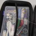 Handheld Sewing Machine Heavy Duty, with Blue Leather Storage Case and 110-Piece Sewing Kit, Mini Portable, Ideal for Adults & Beginners, Complete Set of Quick Home Clothing Repair Tools, Good Gift