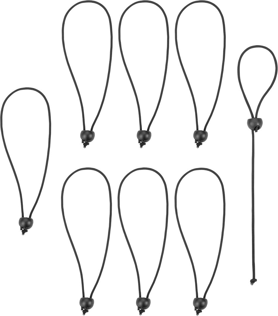 SmartStraps Adjustable Toggle Ball Bungee Cord, Adjust Tension And Length From 2-12 Great To Keep In Your Car, Boat And Workshop (pack of 8)