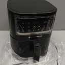 West Bend Compact Air Fryer 5-Quart Capacity with Digital Controls LCD Display and 10 Cooking Presets with Shake Reminder, Nonstick Frying Basket, 1500-Watts, Black