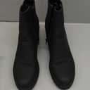 DREAM PAIRS Women's Ankle Boots Chunky Heel Platform Fall Heeled Short Booties Shoes (10, Black/Pu)