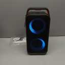 Foxdawn Portable Bluetooth Speaker: 240W Peak Powerful Loud Sound Deep Bass Wireless Boombox Large Subwoofer 15 Hours Battery Life Fast Charging with Led Light Show for Party Outdoor Camping Backyard