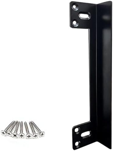 AOZULIJI Door Latch Guard Plate, 12” Latch Guard Plate Cover – Cover The Latch Gap Between Door and Door Frame Protect Against Forced Entry, Outswing Door Security Protector, Heavy Duty (12”)