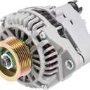 New Alternator Compatible for Honda for Civic L4 1.6L 1996-2000 for Honda for Civic del Sol L4 1.6L 1996-1997, 75Amp/12Volt High Output Alternator Replaces 113035 AMT0091
