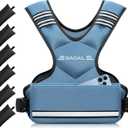 BAGAIL Adjustable Weighted Vest for Women 20-32 Lb, Comfortable U-Neck Rucking Vest with 6 Removable Weights, Storage Pocket and Reflective Strips for Walking, Jogging, Weight Loss & Home Workouts