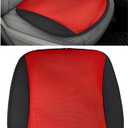 Cooling Car Front Seat Cover, 5V Leather Ventilated Cooled Summer Vehicle Seat Cushion with 3 Temp Modes, Breathable Auto Interior Seating Protector, Universal for SUV Sedan Truck (Red)