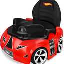 Hot Wheels Race Car Potty Training Toilet, Includes Detachable Toddler Toilet Seat and Kids Potty, Ages 12 Months and Up, Red