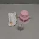 Anhozuo Puppy Milk Feeder,Dispenser Food Grade Silicone with 4 Dummy Nipples 230ml Capacity,Leak Proof Ideal Height Strong Suction,Puppy Milk Feeding Station for Newborn Dogs(Pink)