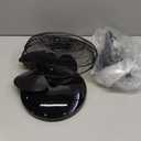 HOLMES 12" Table Fan, 75 Oscillation, 3 Speeds, 15 Adjustable Head Tilt, Ideal for Home, Bedroom or Office, Black