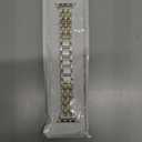 Minyee Compatible with Apple Watch Band Women 42/41/40/38/44/45/46/49mm, Dressy Starlight Gold Shiny Basketweave Designer Stainless Steel Metal Strap for iWatch Series 11 10 9 8 7 6 5 3 2 1 SE Ultra