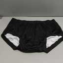 Adult Diaper Cover for Incontinence, Cloth Active Latex Leak Proof Pants, Noiseless Reusable Washable Pull Up Plastic Pants (Black, 2XL)