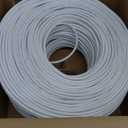 CablesOnline 250ft CAT5e 100% Pure Copper RJ45 350Mhz UTP Solid Ethernet Cable Spool, White, U-B250W