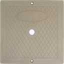 JSP Manufacturing 10 Inch Square Skimmer Deck Cover 10"x10" Lid Replacement for Hayward SPX1082E SP1082 (1, Tan)