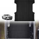 TripleAliners Truck Bed Mat Compatible with 2022 2023 2024 2025 Toyota Tundra Accessories CrewMax 5.5FT Vehicle Perfectly Flush All Weather Protection TPE Heavy Duty Pickup Car Bed Cargo Mat