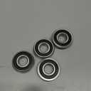 xcell F6202-2RS Flanged Ball Bearing 15x35x11mm Double Sealed Chrome Steel Bearings 4pcs