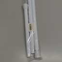 Tension Rod for Windows 28 to 48 Inch,Spring Curtain Rods No Drilling 7/8" Diameter White Tension Rods Adjustable Curtain Rods Expandable Pressure Spring Tension Rods for Closet, Doorway