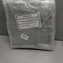 Pouf Ottoman Stuffed 20x20x12 Inches Floor Pouf Plush Fiber Ottoman Foot Rest Under Desk Foot Stool for Living Room Bedroom Gray