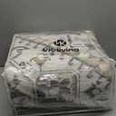 VK VKLIVING Machine Washable Rug 5'x7' Vintage Design Washable Area Rugs with Non Slip Rugs for Living Room Bedroom Traditional Woven Rug Carprt Stain Resistant, Dining Office Boho Rug, Brown&Black