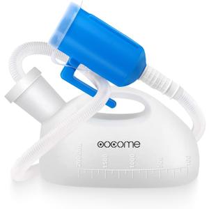 Portable Urinals for Men, OOCOME Men Urinal Bottle Spill Proof Reusable Male Pee Bottle Camping Toilet Thicken Men's Potty 2000 ml 47.2" Long Tube with Lid