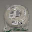 DAVCO 5/8" ID  25 ft Heavy Duty Braided Clear Plastic Vinyl Tubing with 2 Stainless Clamps, Flexible High Pressure Reinforced PVC Plastic Tube Hose, Nontoxic, BPA Free