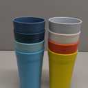 Homestockplus Set of 8 20 Oz Tumbler Cups,Unbreakable Drinking Cups Microwave and Dishwasher Safe BPA Free E-Co Friendly Reusable Cup For Smoothies,Water