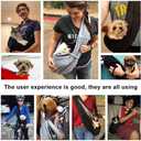TOMKAS Dog Sling Carrier for Small Dogs Puppy Carrier for Small Dogs (Rose red, Adjustable Strap for 3-10 lbs & Zipper Pocket)