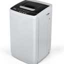 Euhomy 1.03cu.ft Portable Washer, 8.8LBS Capacity Small Portable Washing Machine with 10 Programs 5 Water Levels, Drain Pump and LED Display,Compact Washer for Apartments, RVs, Homes, Light Gray