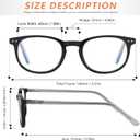 Reading Glasses for Women Men Square Oval Readers with Spring Hinge Anti UV Glare
