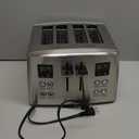 Cuisinart 4 Slice Countdown Motorized Toaster, Compact Bread Toaster with Extra-Wide Slots for Toasting Bread, French Toast, Bagels and Pastries, Defrost & Reheat Functions, CPT-435P1, Stainless Steel