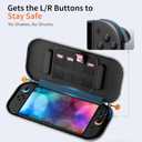 COOWPS Ultra Hard Switch 2 Case for Nintendo Switch 2 2025, Odorless Felt Military Grade Protection, Soft Lining Carrying Case with 8 Game Card Slots