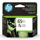 HP 65XL Tri-color High-yield Ink Cartridge for HP Printers | Works with Printer Series: AMP 100, DeskJet 2600, 3700; ENVY 5000 | Eligible for Instant Ink | N9K03AN