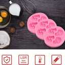 2 x Chocolate Candy Molds, Halloween Skulls Silicone, Fondant Mold for Cake Decoration Wedding Party Supplies Set of 3