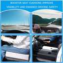 COMFelicify Extra Thick Office Chair seat Cushion, Back and Hip Pads, Non-Slip seat Cushion for Long Hours in wheelchairs/Cars and Dining Chairs. (Black)