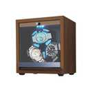 JuviPerpric Watch Winder for Automatic Watches, 3 Automatic Rotating Watch Winder Box with Blue Backlight, Foam Pad and 4 Rotation Modes for Lady & Man