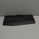 Wireless Keyboard and Mouse Backlits, Wrist Rest, LED Mouse, Rechargeable Ergonomic Keyboard with Phone Holder, Silent Light Up Combo for Computer, Mac, PC, Laptop, Chromebook (Black Large Print)