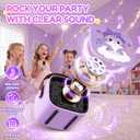 YLL Karaoke Machine for Kids, Portable Mini Speaker with 2 Wireless Microphones, Kids Toy Gifts for Girls Ages 3, 4, 5, 6, 7, 8, 9, 10+ Years Old, 4-12th Birthday Singing Home Family Party