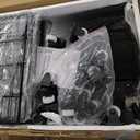 YITAHOME King Size Bed Frame with Bookcase Headboard and 4 Storage Drawers, RGB LED Bed Frame with Type-C & USB Charging Station Storage Headboard Beds, No Box Spring Needed, Noise Free, Black