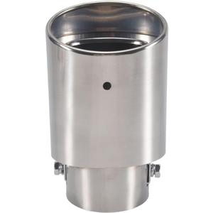Stainless Steel Car Exhaust Tip, 2.1In To 1.5In Universal Pipe Modification Tail Throat (Silver)
