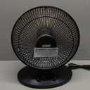 EZ-HEAT 1,000-Watt Indoor Parabolic Dish Space Heater with 70-degree Wide Oscillation and Dual Heat Settings, Adjustable Tilt, Tip Over Switch & Overheat Protection Sensor, MT-BFGD-8C