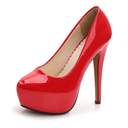 OCHENTA Women's Platform Slip On High Heels Dress Pumps, Size 245(1.5)
