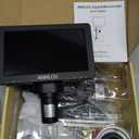 ANNLOV 7" HDMI Digital Microscope, 1500X 16MP LCD Coin Microscope with Lights, Video Soldering Microscope for Adults, Compatible with TV/Windows/Mac