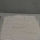 Two Square Pillowcases, Striped Print