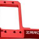 6061 Aluminum BTA Servo Mount for F10 Portal Axle, CNC Behind-The-Axle Servo Bracket & 4-Link Adapter Kit, Fits 1/10 Vanquish VS4-10 Phoenix F10 Nylon Portal & F10T Aluminum Axle Housing (Red)