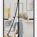 Magnetic Screen Door 35x80 inch Heavy Duty Magnetic Curtain Door Reinforced Fiberglass Mesh Curtain Door Full Frame, Hands Free, Pets Friendly