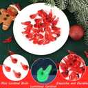 3 x Mini Cardinals Bird, 60 Pcs Resin Luminous Red Cardinal Bird Tiny Figurines for Miniature Garden Crafts Cake Lawn Micro Landscape Home Decor Tree Ornaments