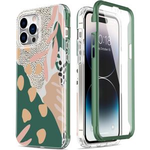 Esdot for iPhone 14 Pro Case with Built-in Screen Protector,Military Grade Rugged Cover with Fashionable Designs for Women Girls,Protective Phone Case 6.1" Niee Patterns