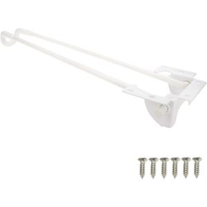 Geesatis 12 inch / 300 mm Furniture Legs Sofa Couch Desk Table Feet Hairpin Furniture Legs Replacement, with Mounting Screws, White