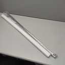 Frameless Shower Door Support Bar, Stainless Steel Wall-to-Glass Support Arm to Fixed Shower Glass Panel, for 1/4"-3/8" (6-10 mm) Door, 180 Pivot & Stow-Flat Mode (Brushed Nickel, 35.4-inch(900mm))