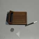 Desktop Black Glass Dry Erase Whiteboard with Reversible Wood Stand, Small Portable White Board Easel for Desk, Reusable Desk Notepad 9.5"x6.7" for Office, Home, School, Marker&Eraser Included, Yeoux