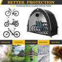 Happy Travel Bike Storage Shed Tent,Outdoor Portable Bicycle Storage Sheds with 210D Oxford Fabric PU4000 Waterproof for 2-3 Bikes,Bike Covers Shelter for Motorcycle,Garden Tools,Toys,Lawn Mower, Arch -XL for 2-3Bikes-Black